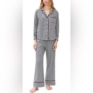 Marea by Liz Joy Flannel Gingham Pajama Set. Size s.